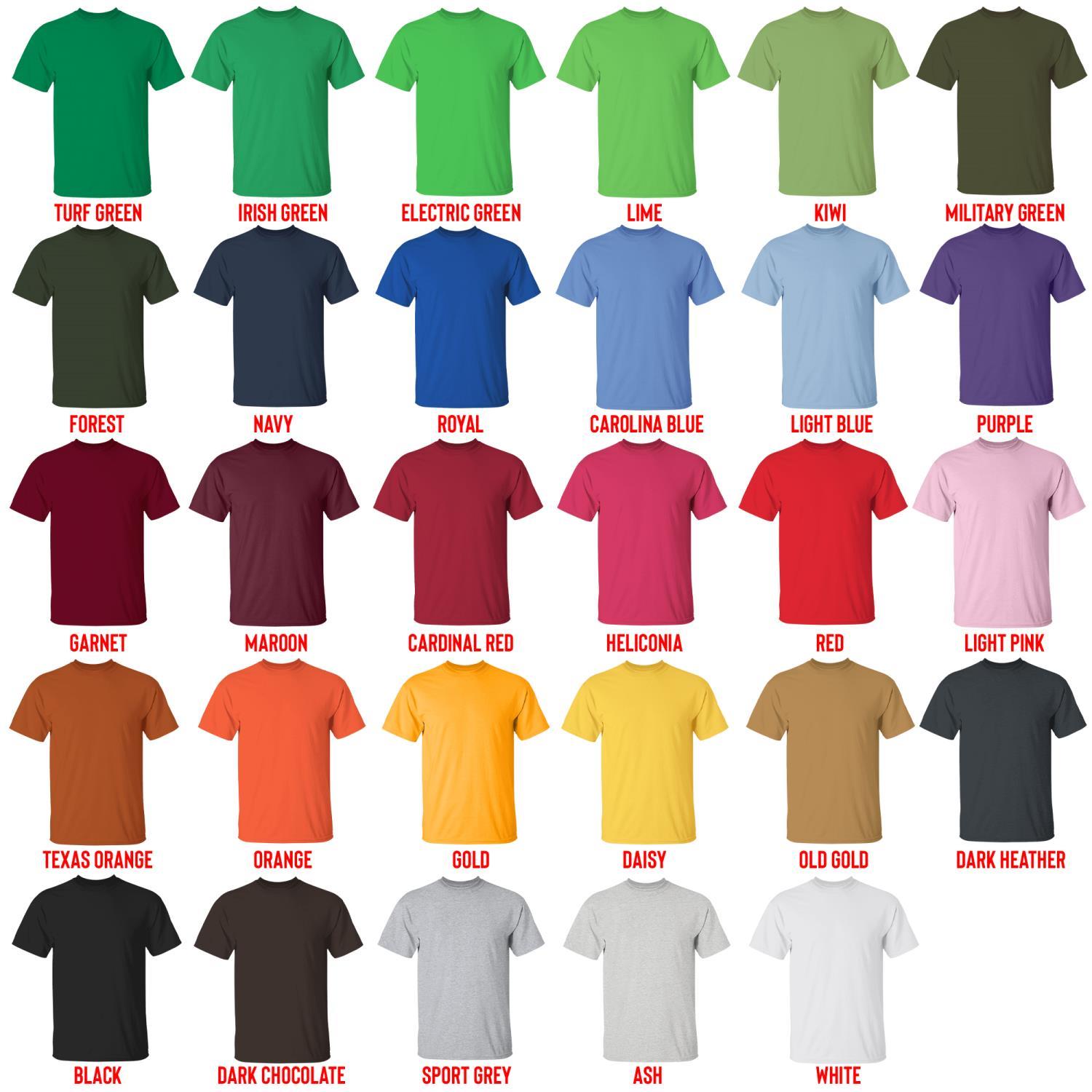 t shirt color chart - Monster Hunter Shop