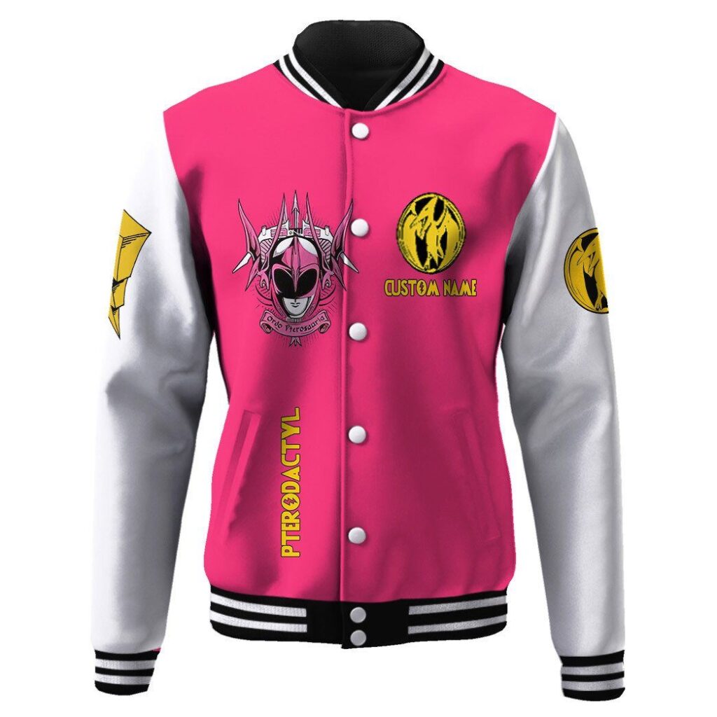 gearhumans 3d mighty morphin power ranger pink custom name baseball jacket gk20013 baseball jacket baseball jacket s 710862 914e2fac 68c7 485e 8c0a 397948111a33 - Monster Hunter Shop