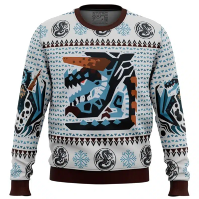 Gogmazios Monster Hunter Ugly Christmas Sweater 1 - Monster Hunter Shop