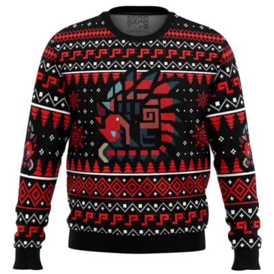 Rathalos Monster Hunter Ugly Christmas Sweater 1 - Monster Hunter Shop