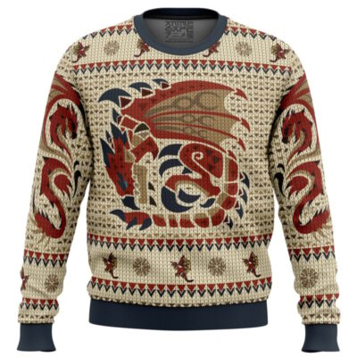 Rathalos Monster Hunter Ugly Christmas Sweater - Monster Hunter Shop
